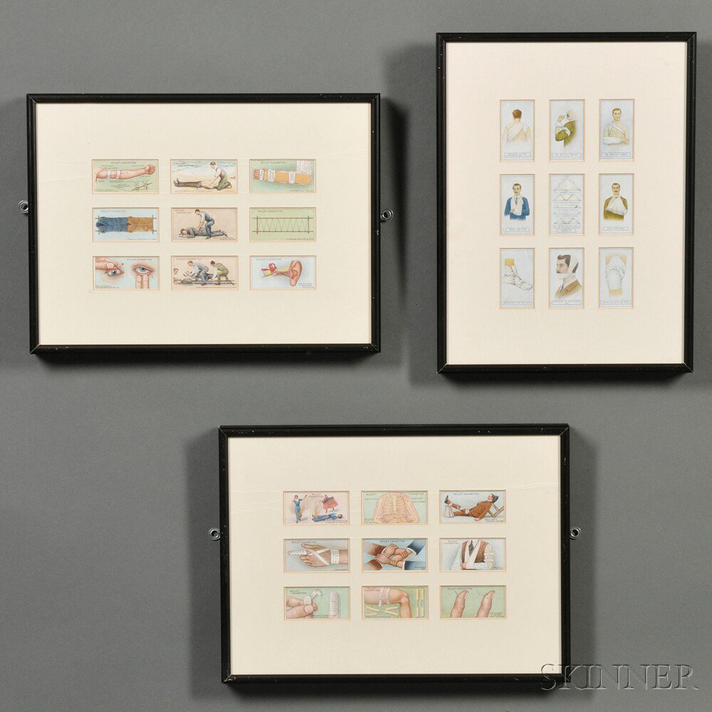 Appraisal: Framed Collection of Wills's Cigarette Cards series three framed examples