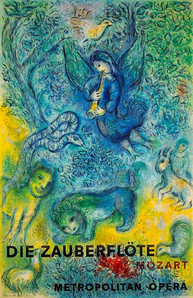 Appraisal: After Marc Chagall The Magic Flute M CS Color lithograph