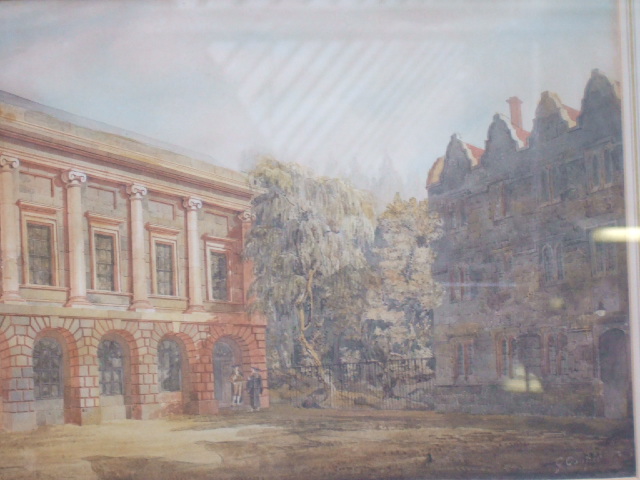 Appraisal: George Cooper th century Oriel College Oxford c watercolour signed