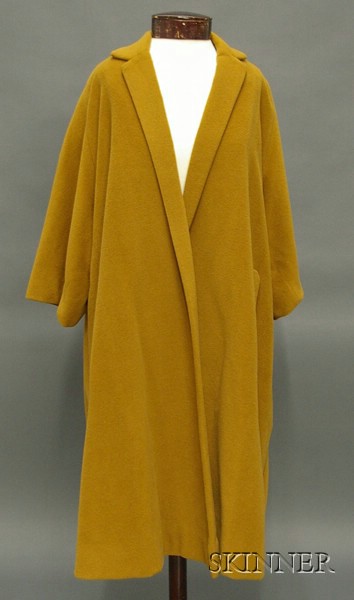 Appraisal: Vintage Forstman Vicuna Wool Three-quarter Length Coat s retailed by