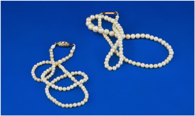 Appraisal: Strands Of Pearls And Inches In Length