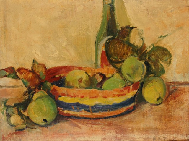 Appraisal: Ada May Plante - Still Life with Fruit oil on