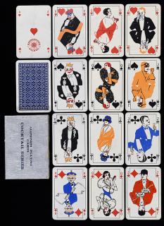 Appraisal: Hausermann Cocktail Series Aluminum Playing Cards Vienna ca OB Excellent