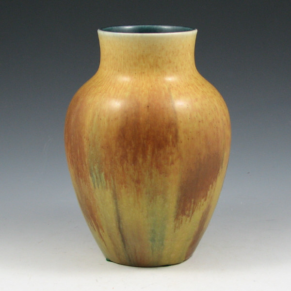 Appraisal: Rookwood matte vase by Jens Jensen from Yellow green and