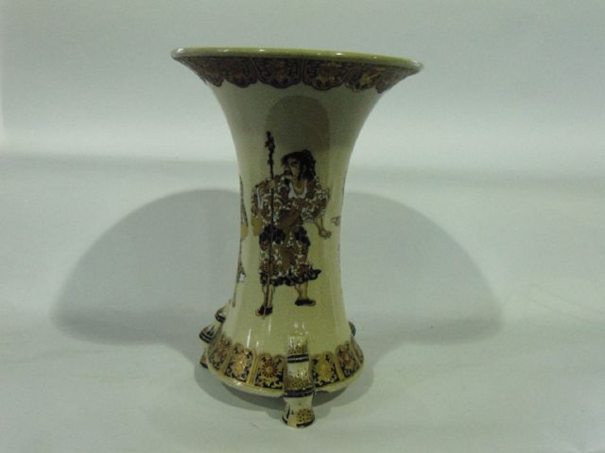 Appraisal: An early th century Satsuma vase of waisted form painted