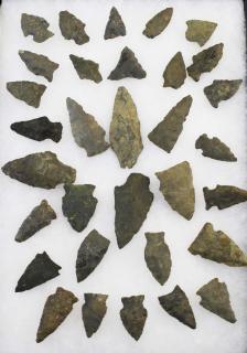 Appraisal: Duffel Flats Fonda NY Archaic Woodland lithic artifacts arrowheads points-