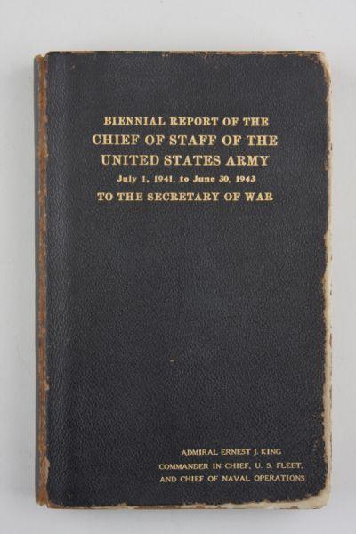 Appraisal: George C Marshall Book Inscribed to Admiral King on front