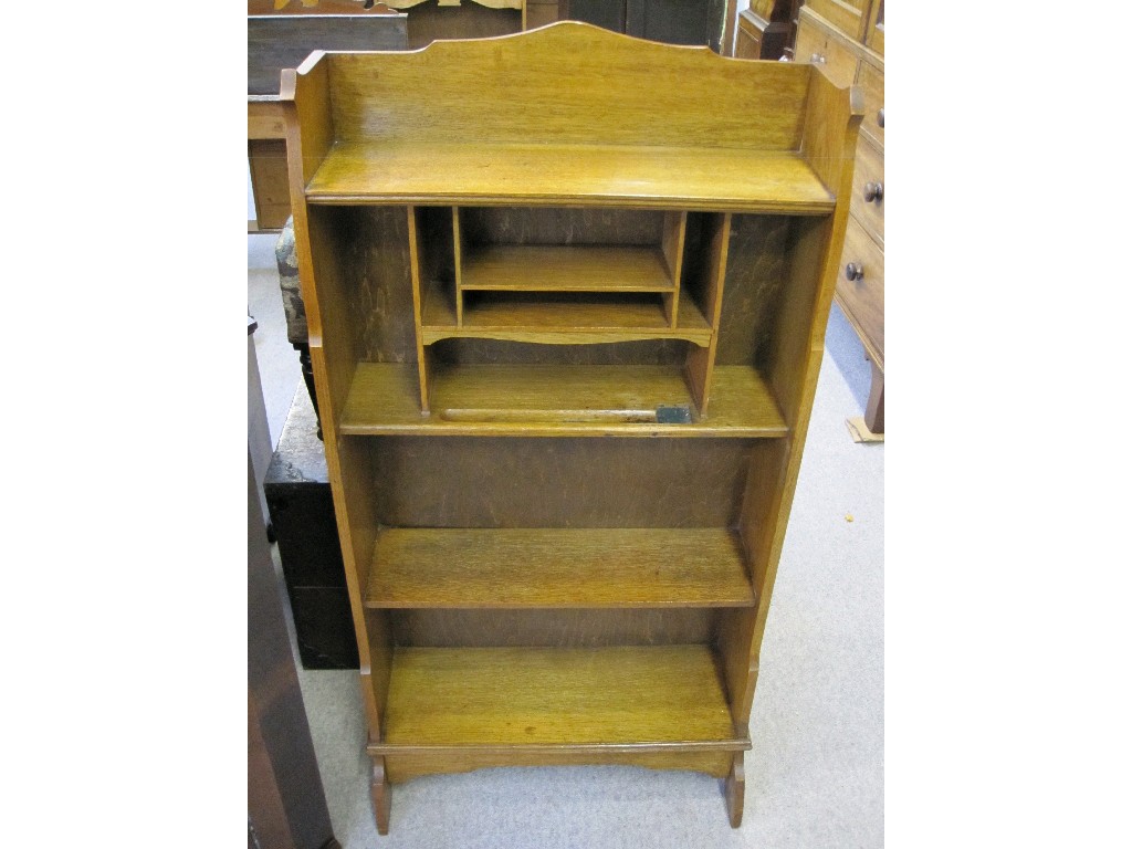 Appraisal: Arts and Crafts oak desk lacking fall down front