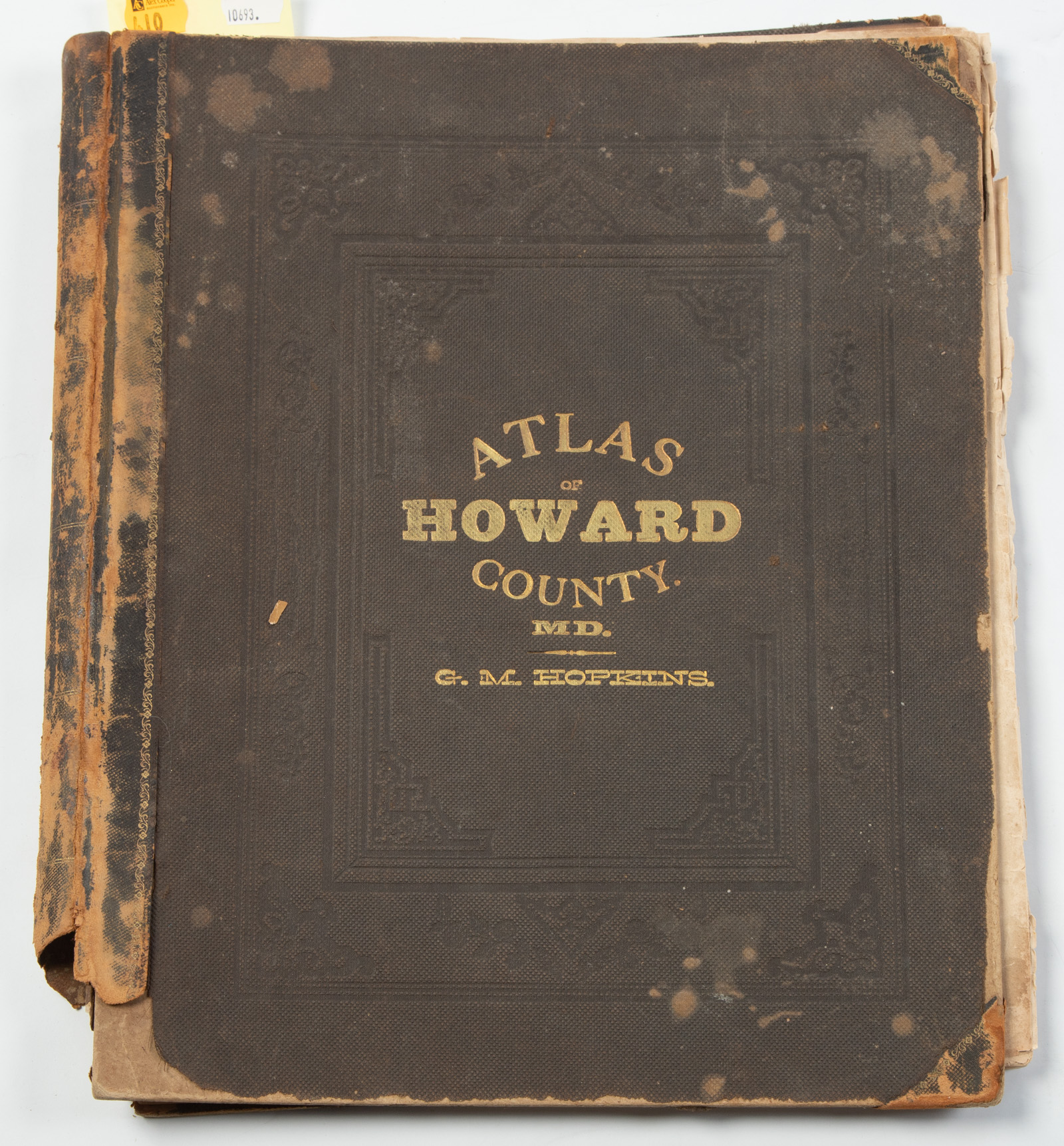 Appraisal: HOPKINS ATLAS OF HOWARD COUNTY G M Hopkins ATLAS OF