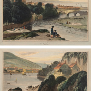 Appraisal: William Daniell British - Nairn and Near Kingswear two works