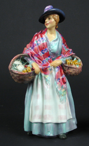 Appraisal: A ROYAL DOULTON FIGURE Romany Sue HN lady in green