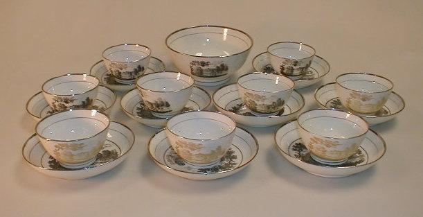 Appraisal: An early thC silver lustre part tea service comprising nine