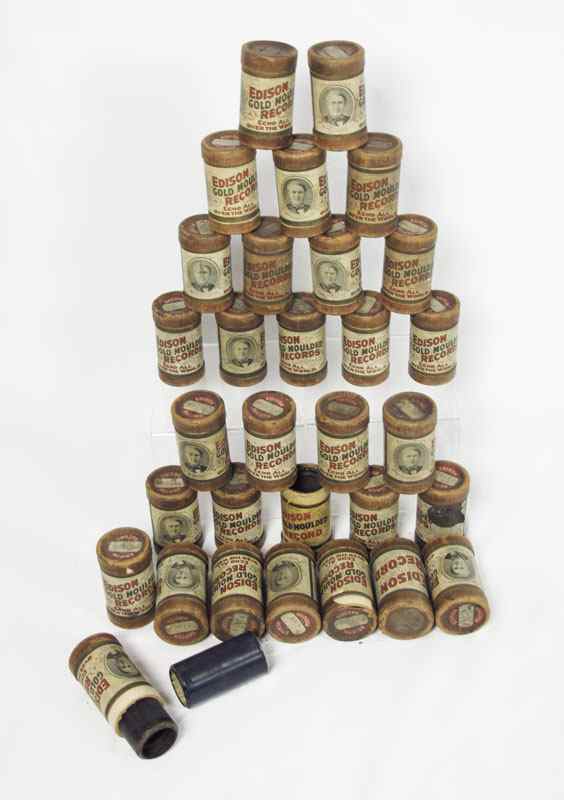 Appraisal: APPROX CYLINDER ROLLS FOR EDISON PHONOGRAPHS Assorted songs have original