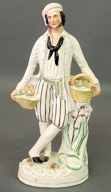 Appraisal: Staffordshire figure of an Italian fruit vendor h