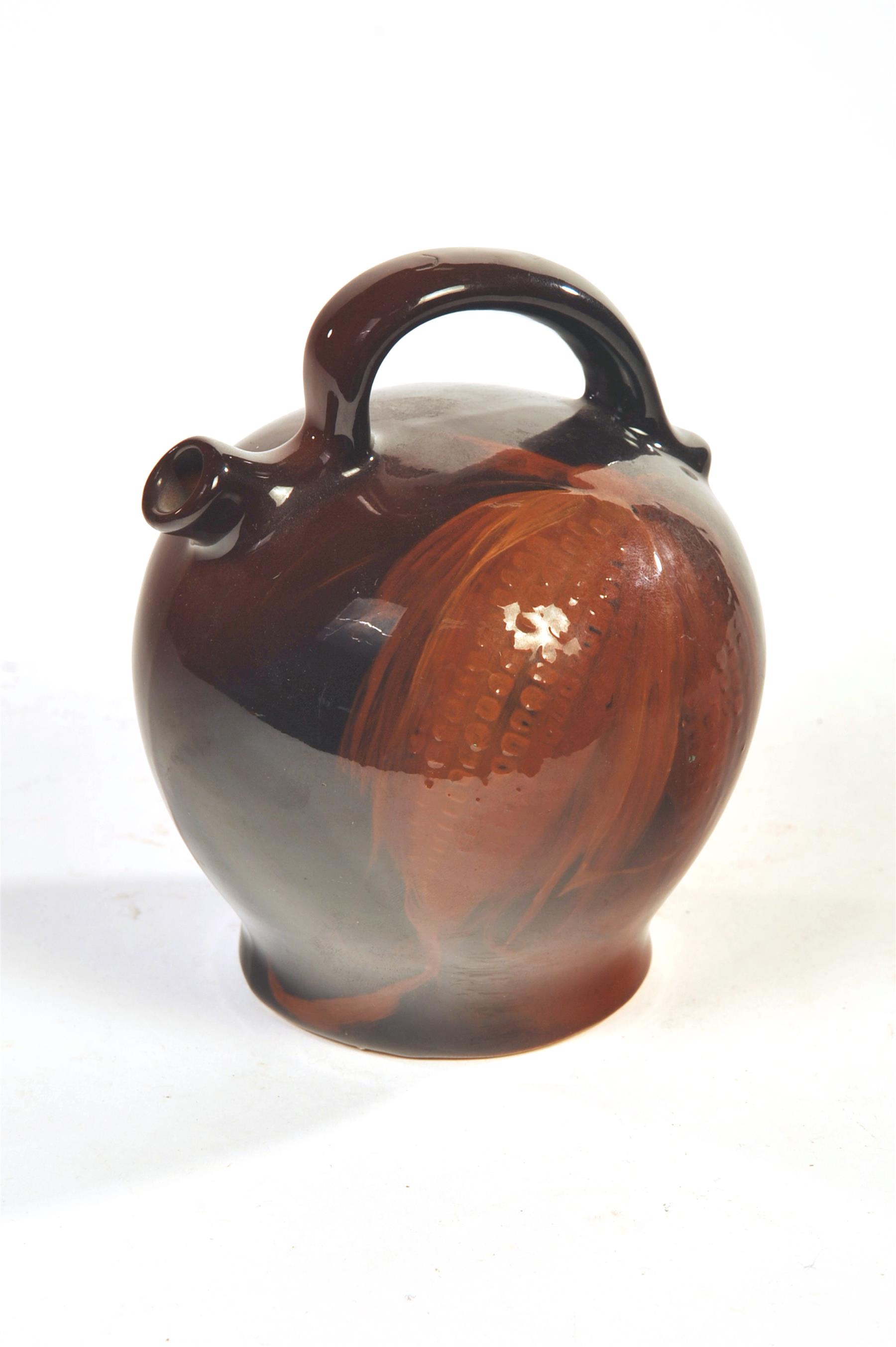 Appraisal: WELLER LOUWELSA JUG American st quarter- th century Dark brown