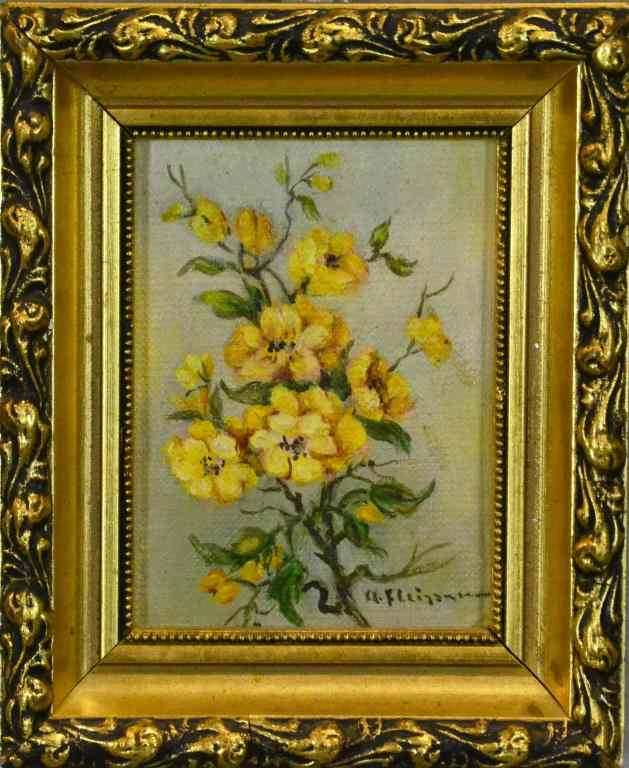 Appraisal: Miniature Oil Painting Signed A FleismanFine oil painting on board