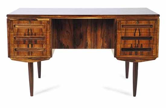 Appraisal: A DANISH DESK c rosewood x x cm