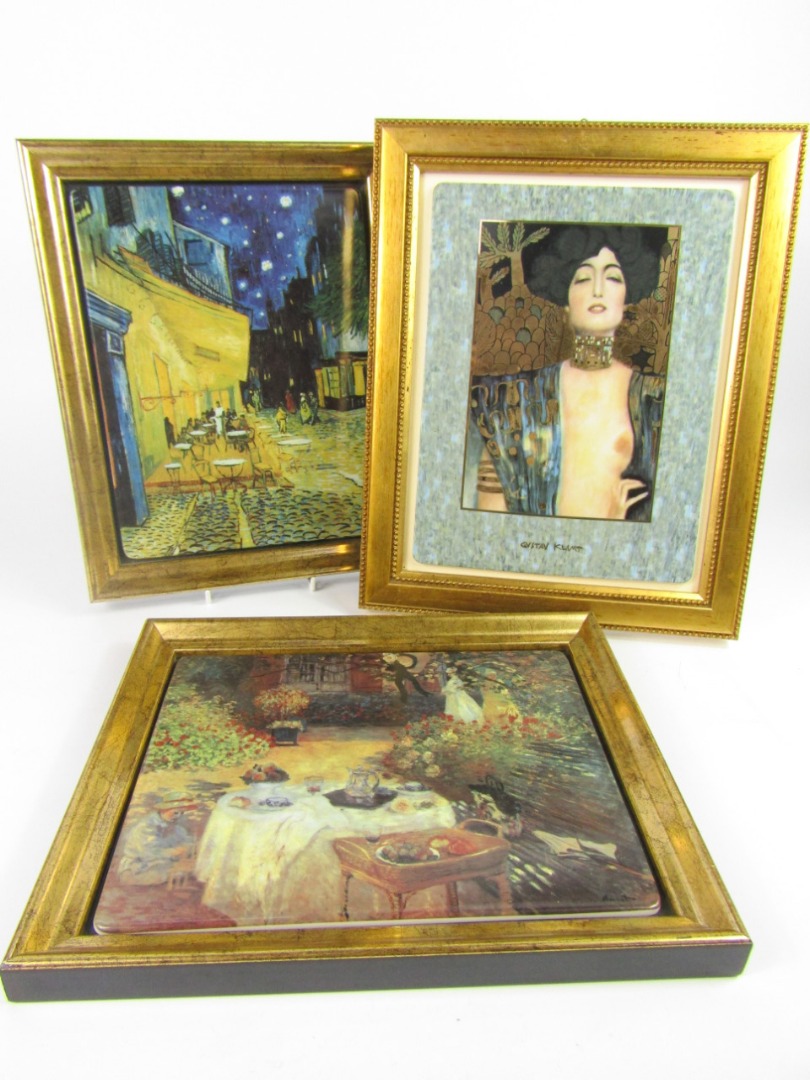 Appraisal: An Artis Orbis Goebel rectangular plaque Judith I after Klimt