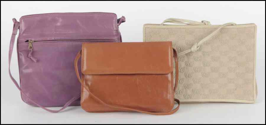 Appraisal: TWO BOTTEGA VENETA LEATHER HANDBAGS Together with a Bottega Veneta