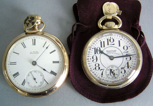 Appraisal: Waltham premiere Vanguard -jewel gold filled open face pocket watch