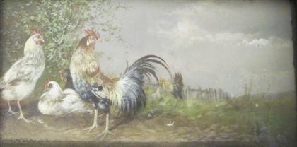 Appraisal: Continental School th th century chickens