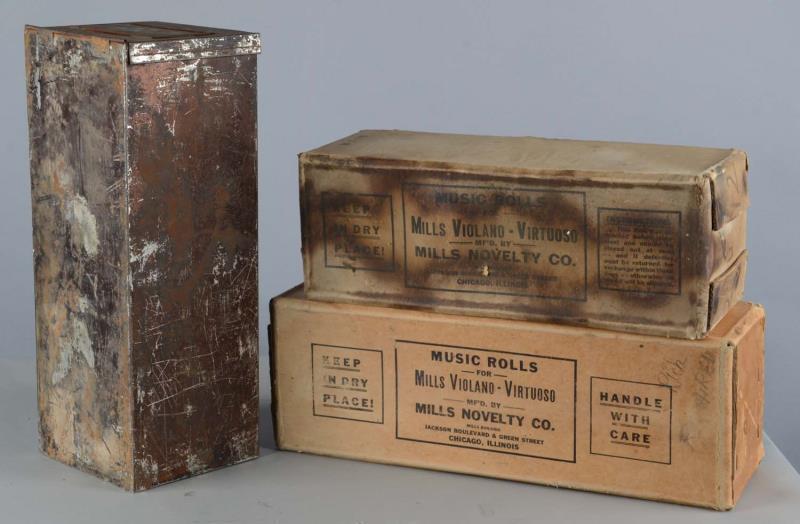 Appraisal: Lot Of Mills Violano Piano Rolls In Box The first