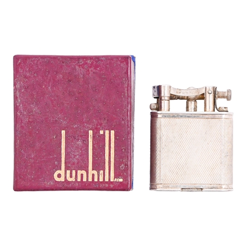 Appraisal: An Alfred Dunhill silver plated Unique lighter mm h maker's