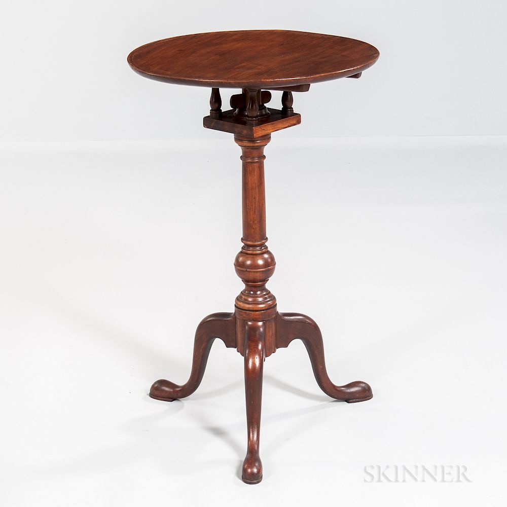 Appraisal: Mahogany Candlestand Mahogany Candlestand Philadelphia area c - the circular