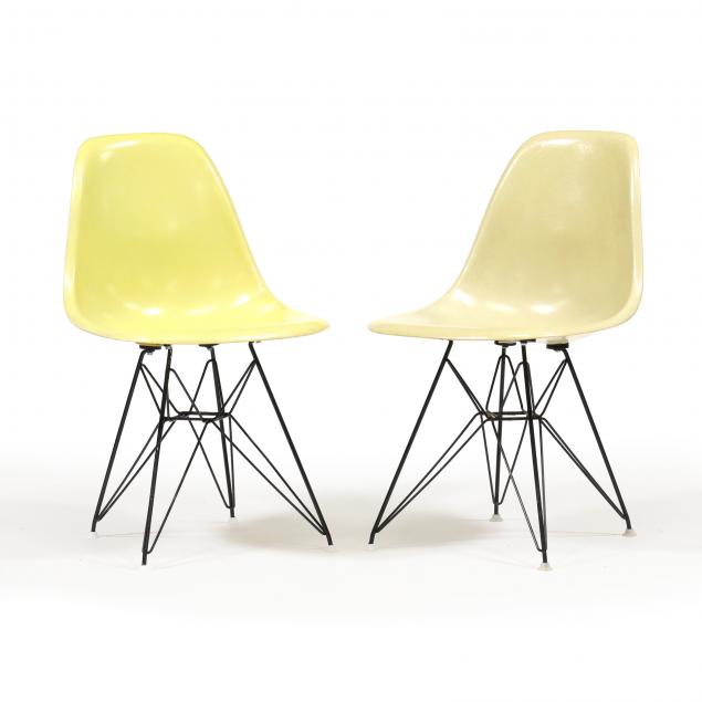 Appraisal: CHARLES AND RAY EAMES PAIR OF SHELL CHAIRS s Herman