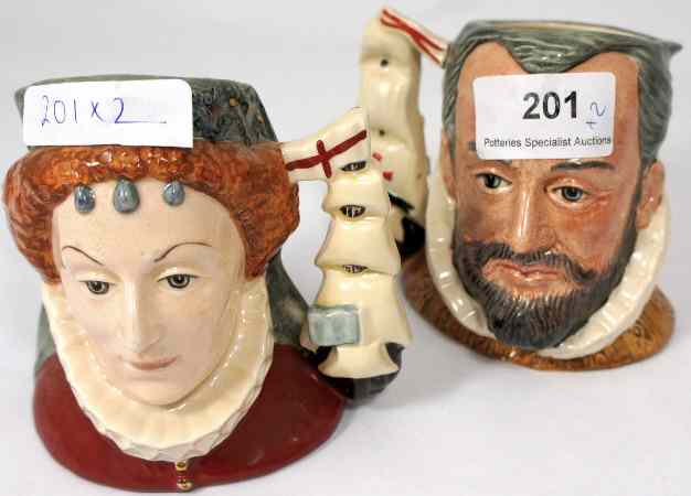 Appraisal: Royal Doulton Small Sized Character Jugs King Philip of Spain