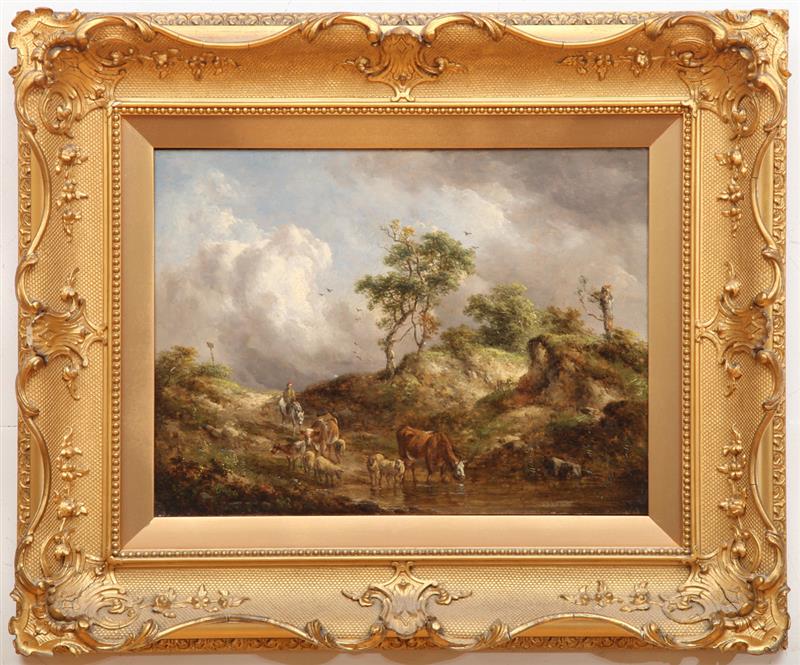 Appraisal: ATTRIBUTED TO RICHARD H HILDER - HERDER Oil on panel