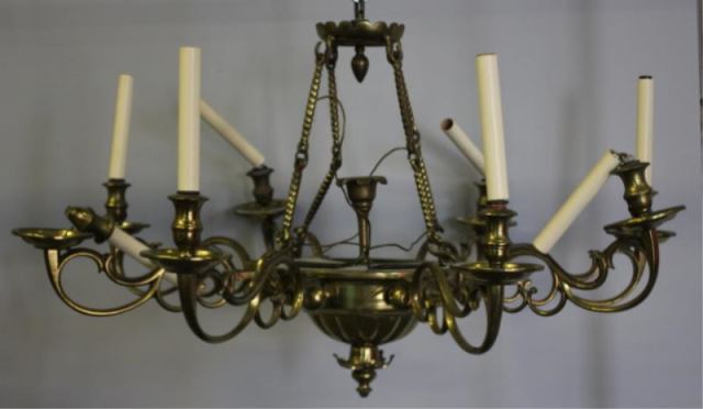 Appraisal: Antique Dutch Style ChandelierGood age From a Westchester NY home