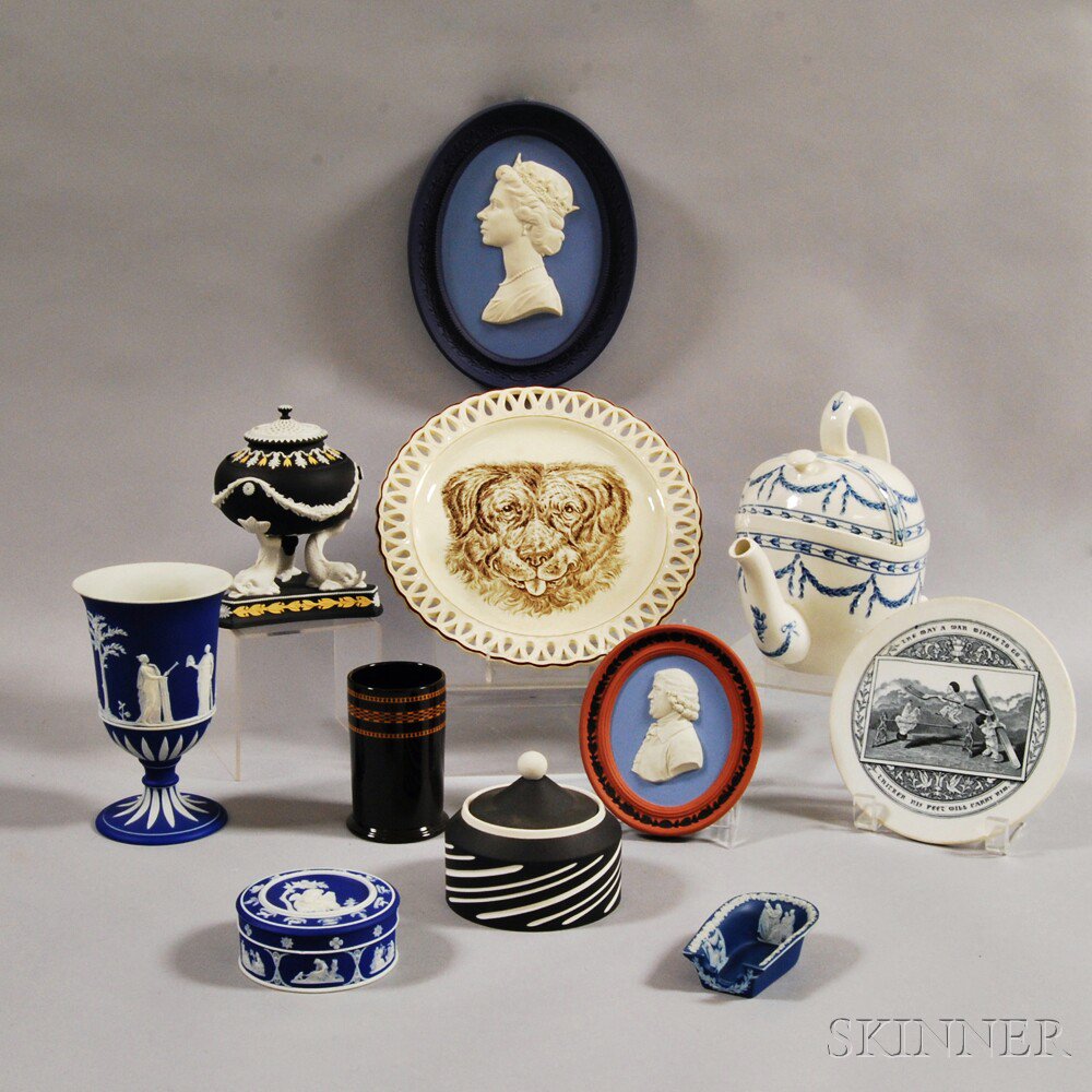 Appraisal: Eleven Wedgwood Items th and th century including a tri-color