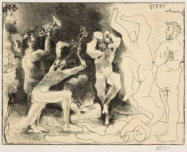 Appraisal: Pablo Picasso Spanish - La Danse des Faunes B M