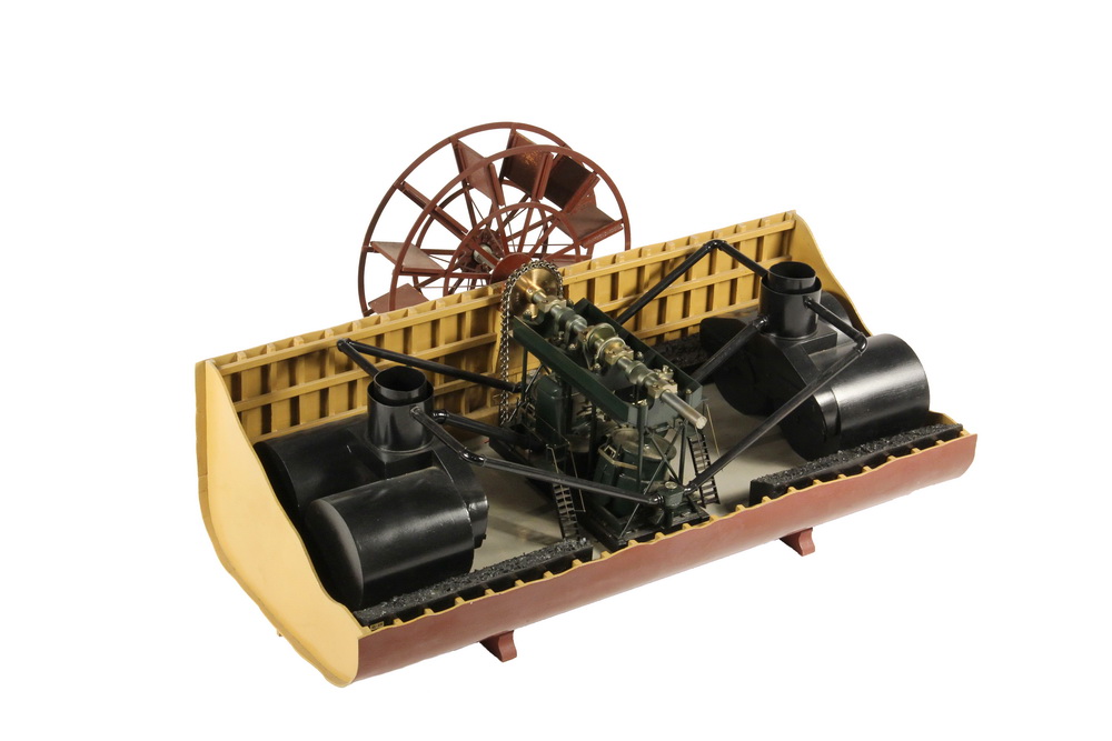 Appraisal: ENGINEER'S SHIP ENGINE MODEL - Oscillating Steam Engine Model made