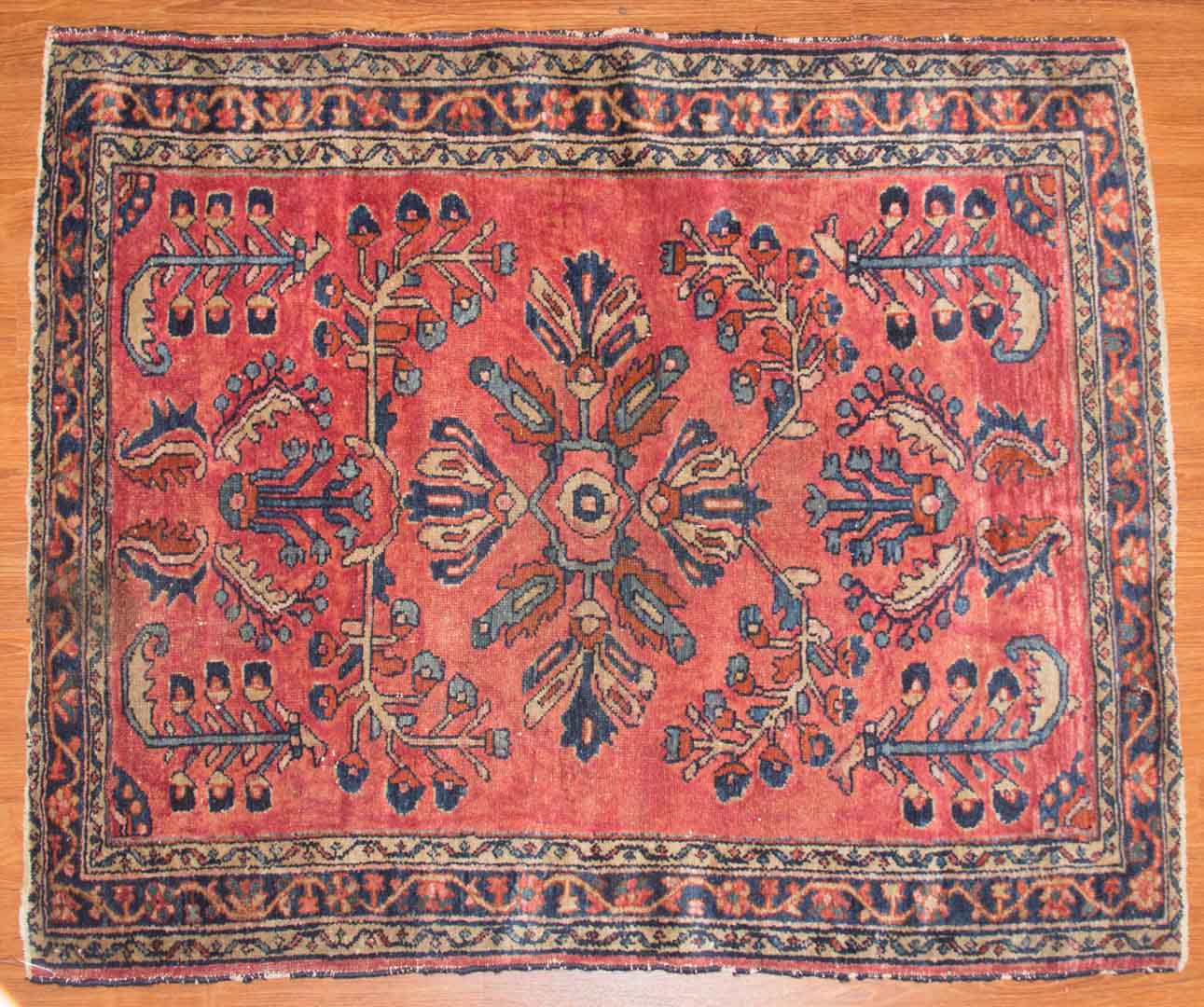 Appraisal: Antique Lilihan rug approx x Persia circa Condition Wear worn