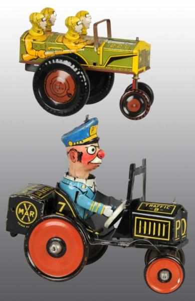 Appraisal: Lot of Tin Marx Whoopee Car Wind-Up Toys Description American