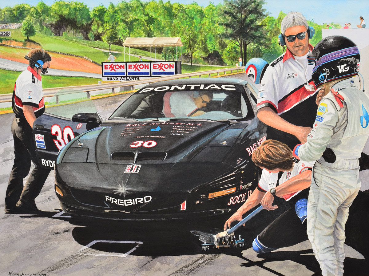 Appraisal: BLANCHARD Roger American th Century Pontiac Firebird Pit Crew Race