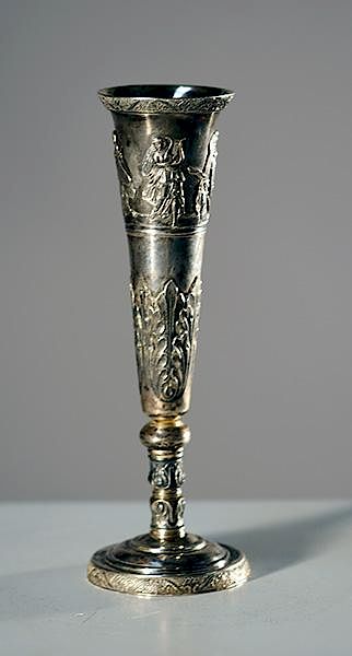 Appraisal: th C Russian Silver Kiddush Cup Russian early th C