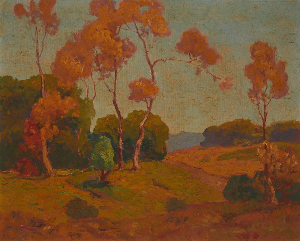 Appraisal: Attributed to Dana Bartlett - Los Angeles CA Eucalyptus trees