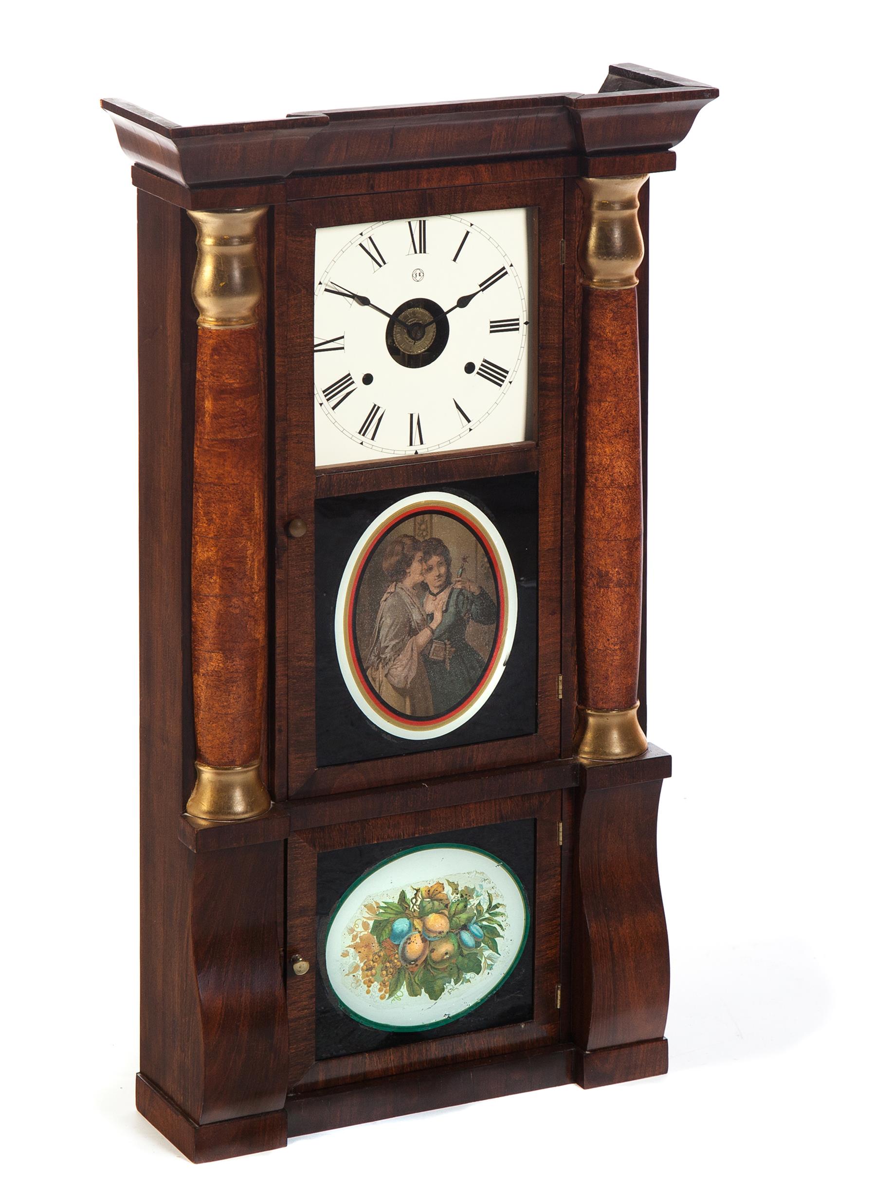 Appraisal: SETH THOMAS EIGHT-DAY TRIPLE-DECKER SHELF CLOCK American th century Molded