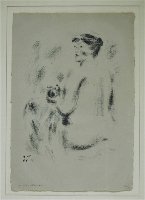 Appraisal: ANDRE MASSON SEATED NUDE DRYPOINT ETCHING France Spain United States