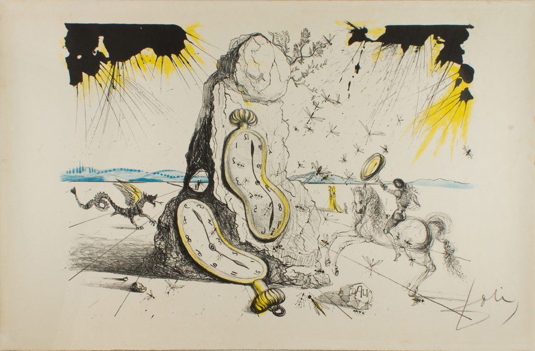 Appraisal: PRINT SALVADOR DALI Salvador Dali Spanish - Cosmic Rays Resuscitating