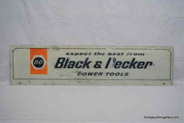 Appraisal: Vintage Black Decker Metal Display SignUsed in stores and shops