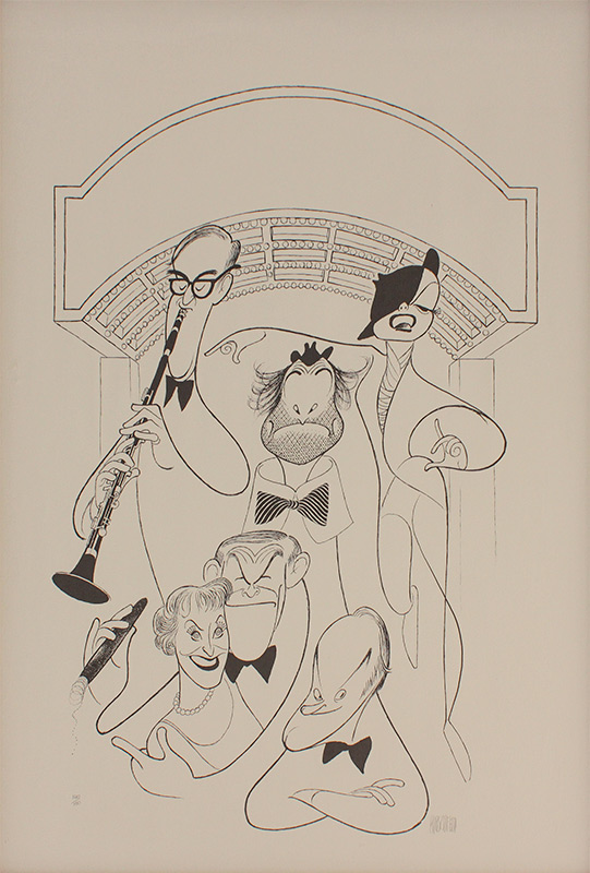 Appraisal: HIRSCHFELD Albert American - ''That's Entertainment'' Lithograph Benny Goodman Judy