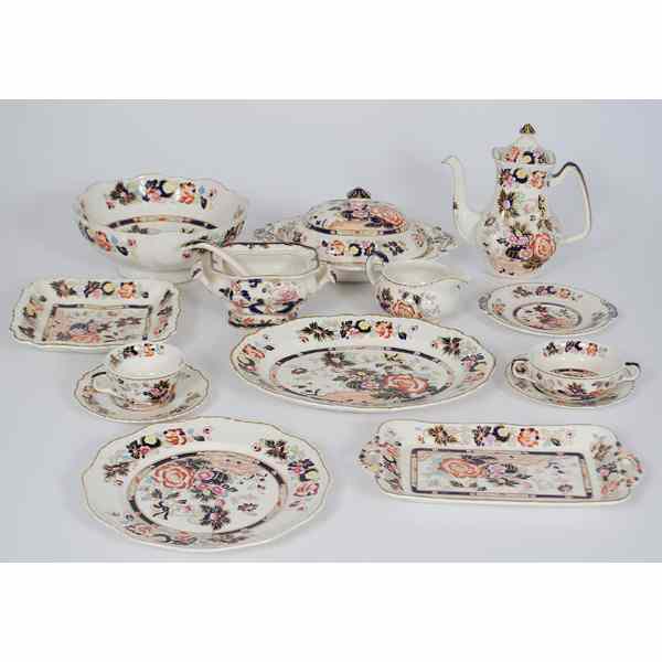 Appraisal: Mason's Ironstone Mandarin Tablewares English A fifty-eight piece collection of