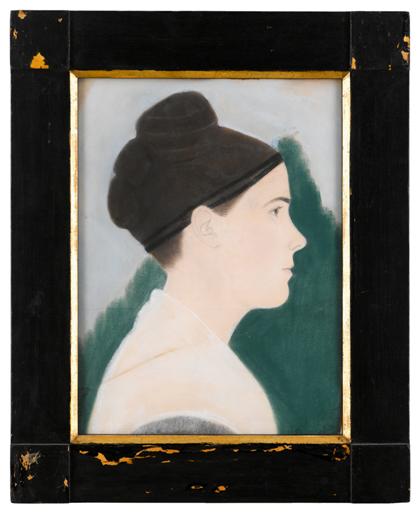 Appraisal: Attributed to Ruth Henshaw Bascom - profile portrait of a