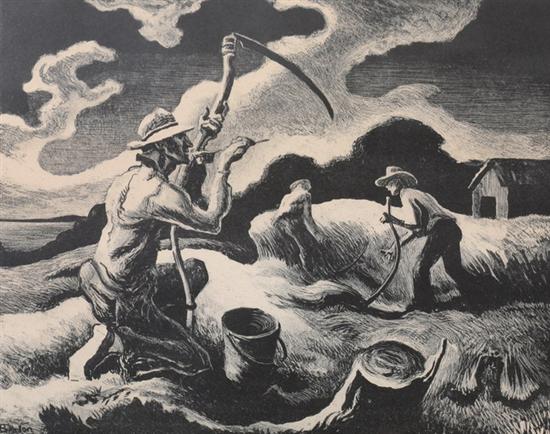 Appraisal: THOMAS HART BENTON American - ISLAND HAY signed in pencil