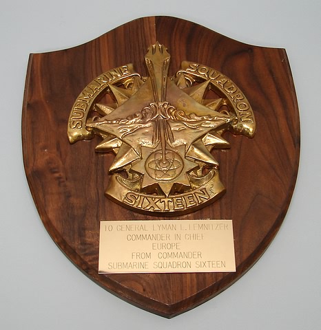 Appraisal: Brass on wood presentation plaque with engraving To General Lyman