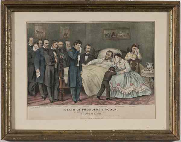 Appraisal: Political Americana - Lincolniana Three Lincoln Assassination and Funeral Prints